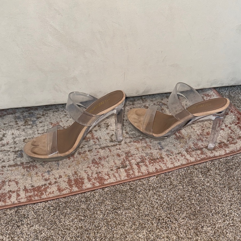 Transparent Heeled Sandals